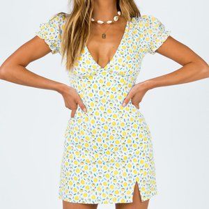 Princess Polly Kasey Mini Dress Yellow Multi